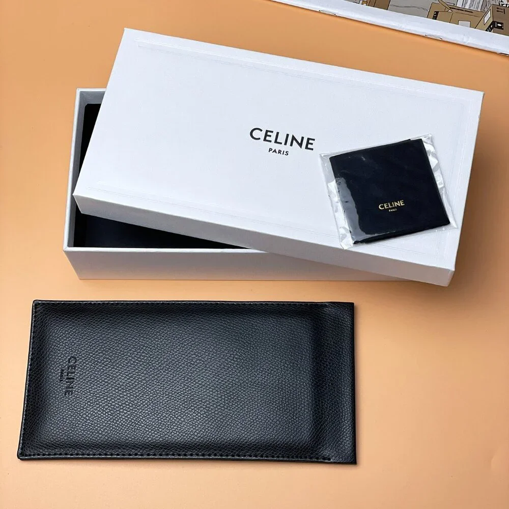 Celine MONOCHROMS CL40197U 93A Men BRAND NEW Sunglasses Lime Green Grey Cat Eye
